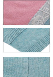 yewigirl 2012秋冬新款彩條拼接針織衫 骷髏頭裝飾演繹叛逆時尚